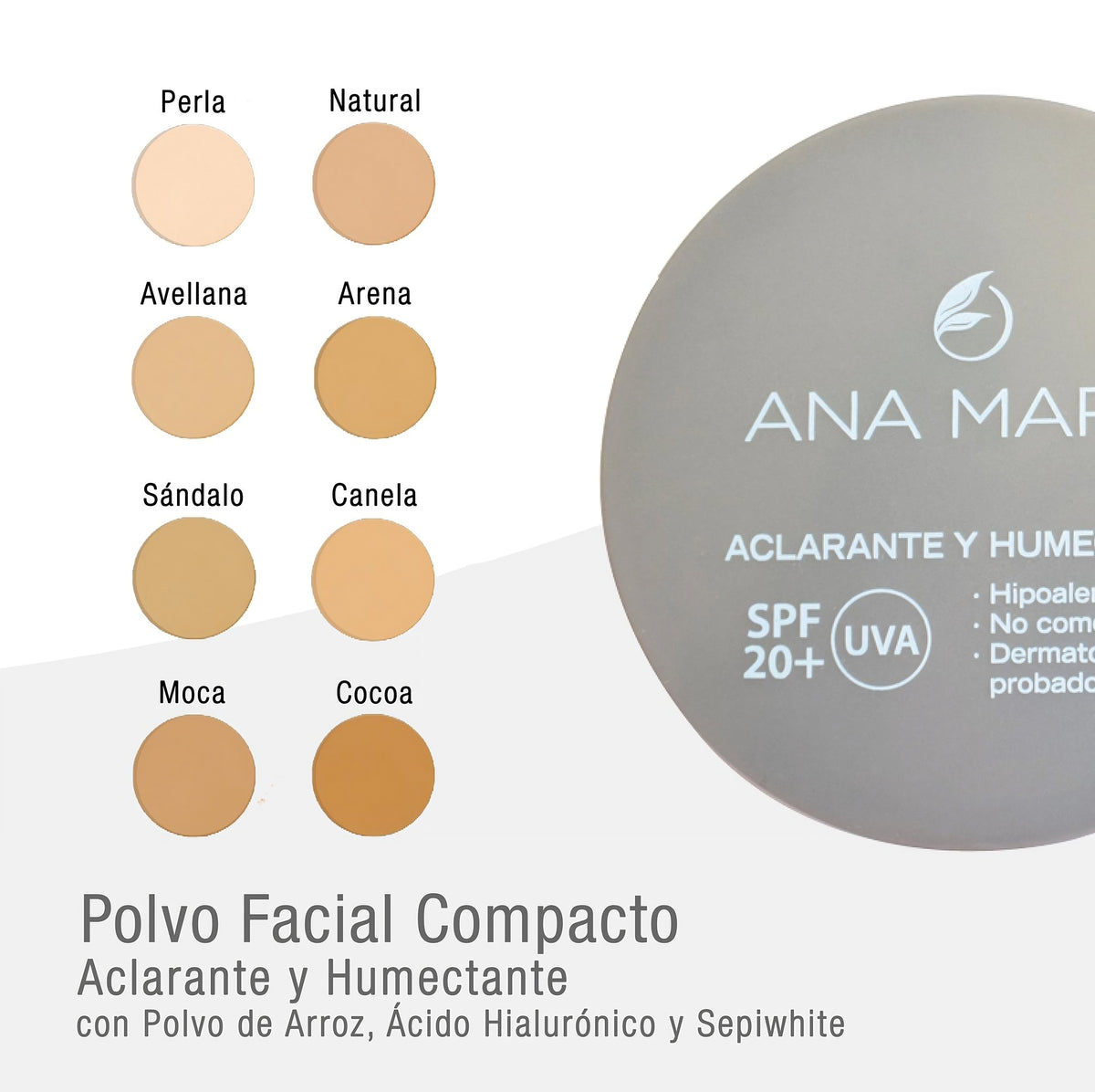 Polvo Aclarante y Humectante Ana María
